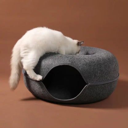 Cozy Comfort – Donut Cat Bed - Feline spout