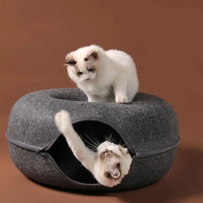 Cozy Comfort – Donut Cat Bed - Feline spout